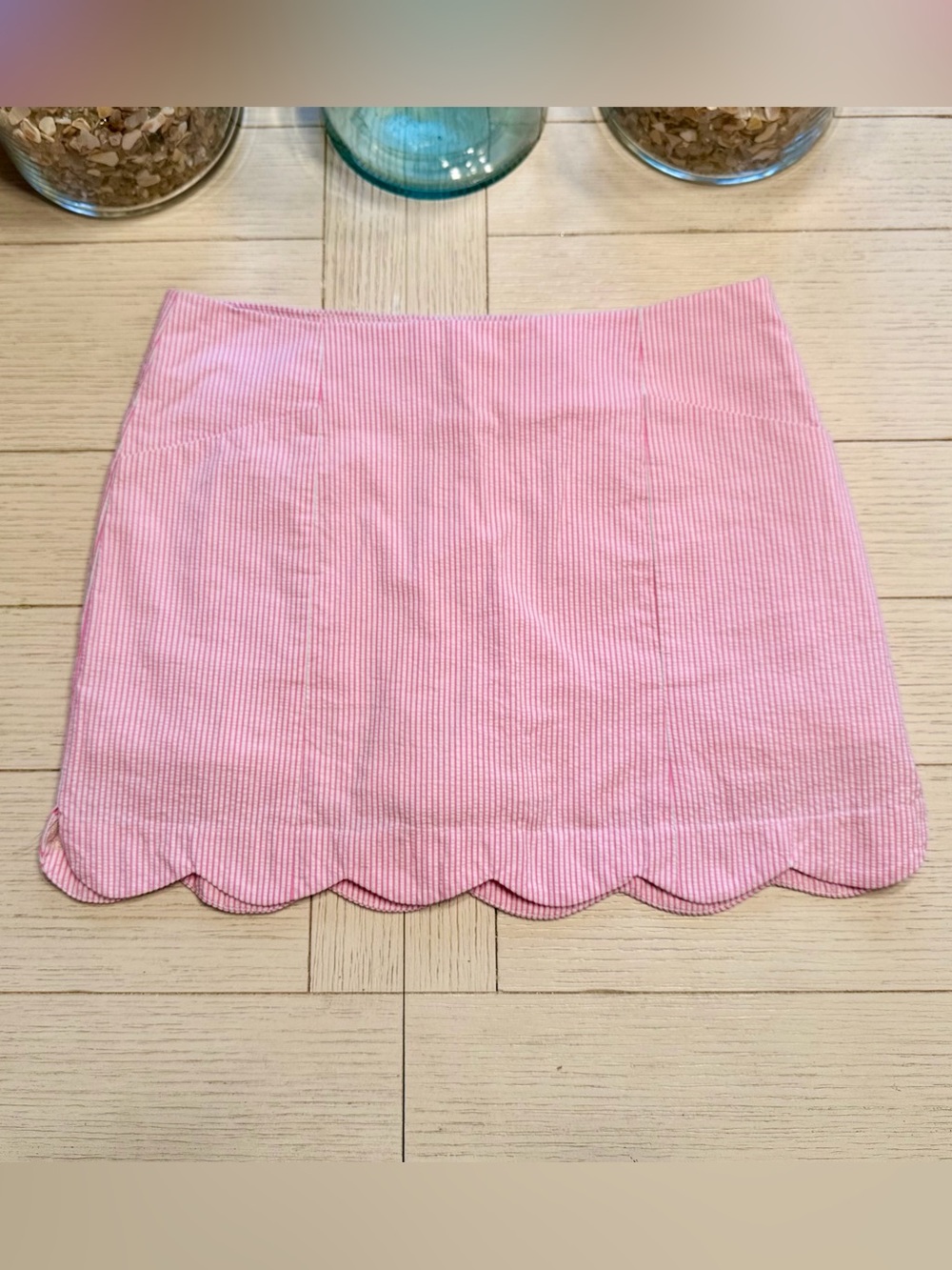 Lilly Pulitzer January Skort - pb pink lucky seersucker | EEUC - size 2